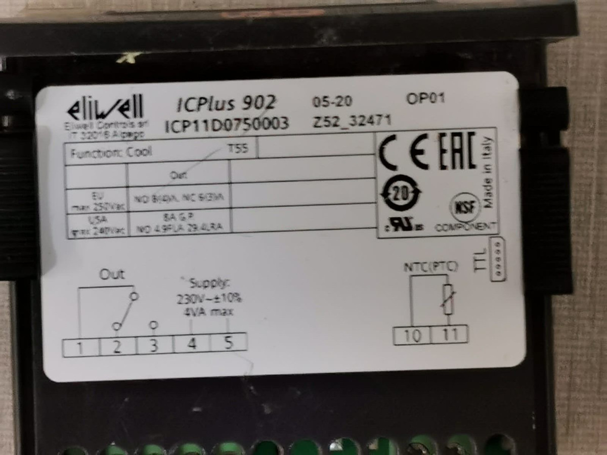 CONTROLLORE ELIWELL ICPLUS 902 230V